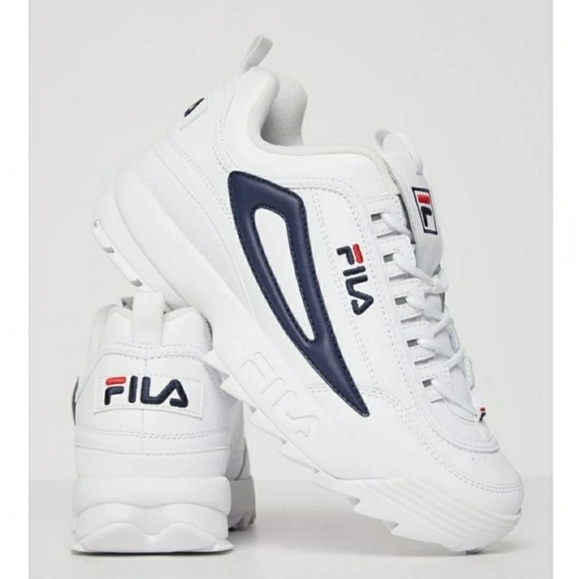 Fila Disruptor-II-XL Sneakers White/White/Fila Navy size 7.5 main image 5